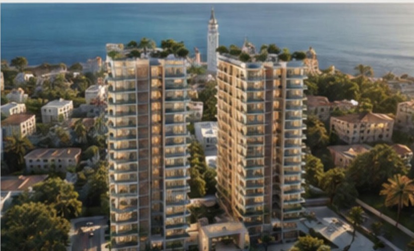 Aerial view of ÔNA Towers