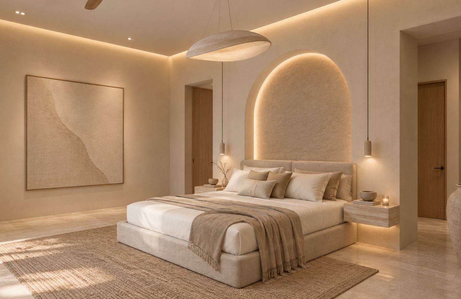 MALǓA arched bedroom
