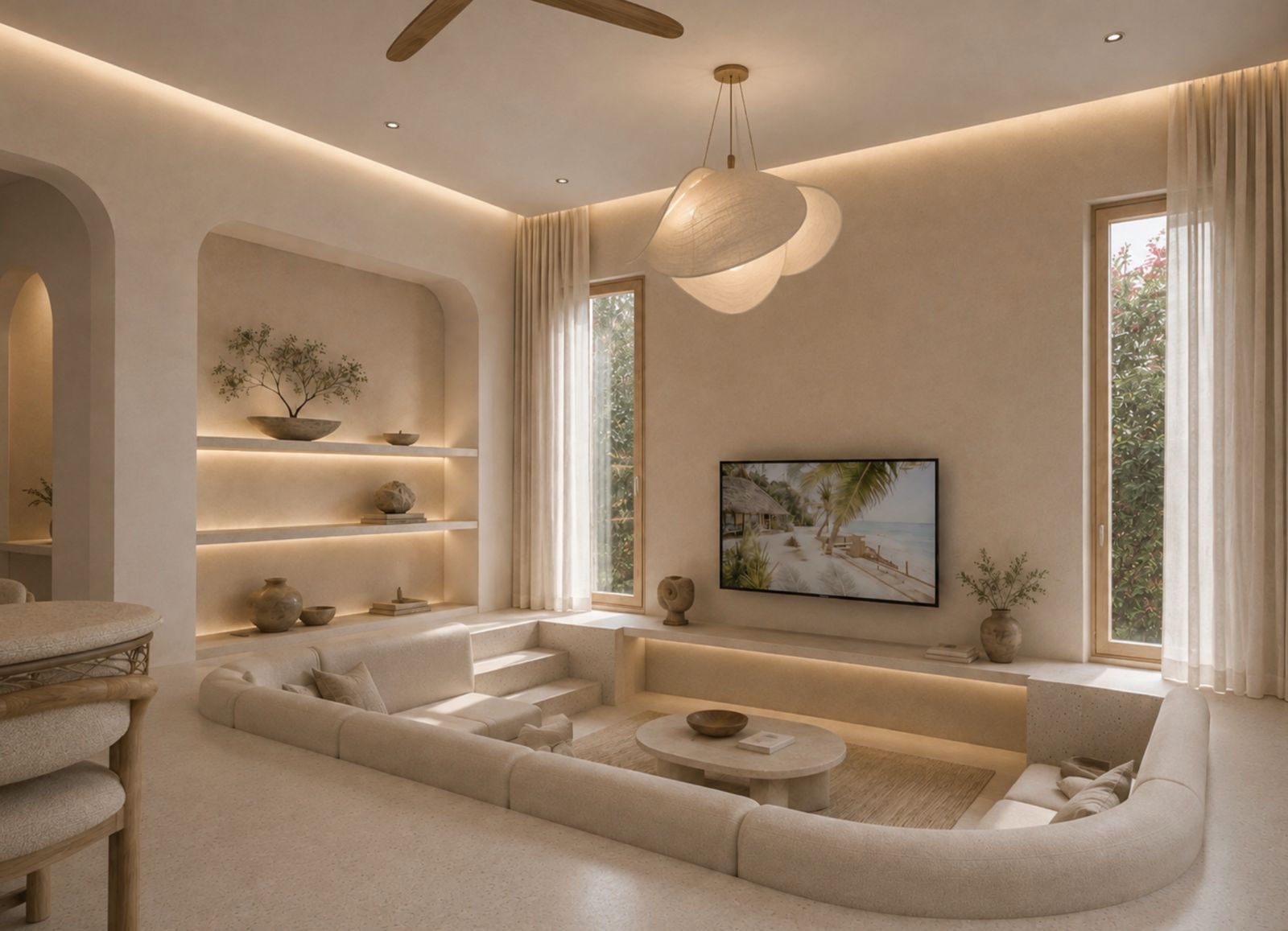MALǓA contemporary coastal living space